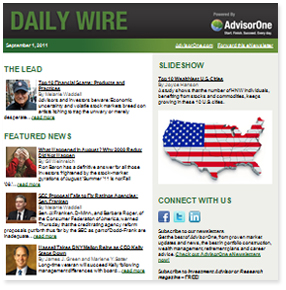 AdvisorOne Daily Wire eNewsletter
