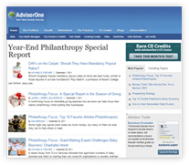 AdvisorOne Philanthropy Special Report