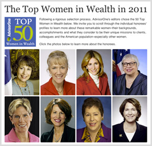 AdvisorOne presents the 50 Top Women in Wealth 